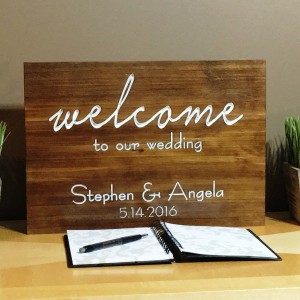 Wooden Rustic Wedding Signs