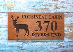 Custom Address Sign with Deer