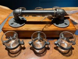 Reclaimed 1940's Douglas Fir Shot Glass Holder