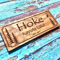 Personalized Lake House Sign