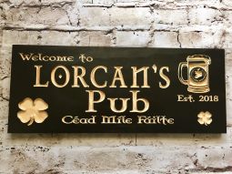 Irish Pub Theme Welcome Sign