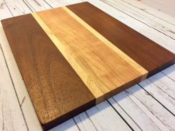 14 x 11 Multi Wood Cutting Board -Reversible